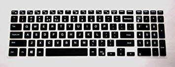 Yashi Laptop Keyboard Protector Cover BLACK Color Silicone Rubber for Dell Inspiron 15 3541, 3542; Dell Vostro 3546 (not for other Dell models)-Keyboard Protectors-dealsplant