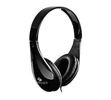Zebronics ZEB-2100HMV Wired Headset Headphone 3.5mm with Mic | Soft Padded Cup Over Ear-Headphones & Earphones-dealsplant