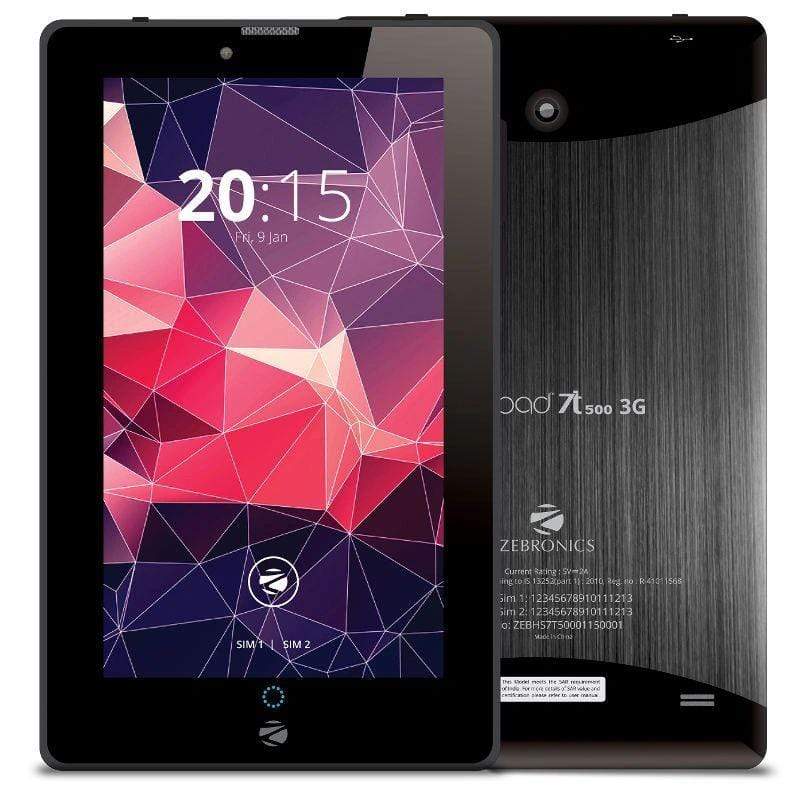 Zebronics Zebpad 7T500 3G Tablet PC 8GB 1GB RAM, DualCam,Android KitKat,BT+WiFi-Tablets & Accessories-dealsplant