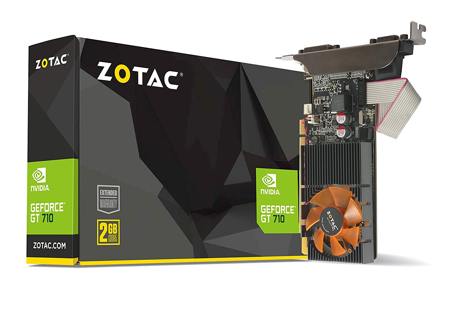 Zotac GeForce GT 710 2GB DDR3 FanSink Graphics Card with GeForce Experience-GRAPHICS CARD-dealsplant